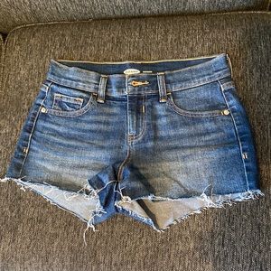 Dark wash size 0 old navy jean shorts